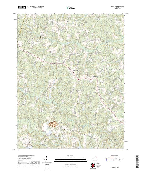 US Topo 7.5-minute map for Montpelier VA