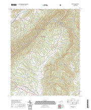 US Topo 7.5-minute map for Montvale VA