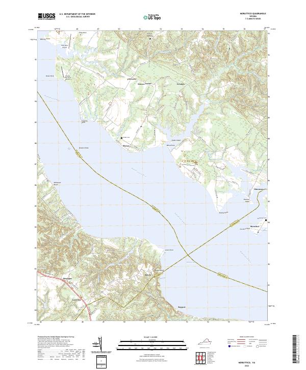 US Topo 7.5-minute map for Morattico VA