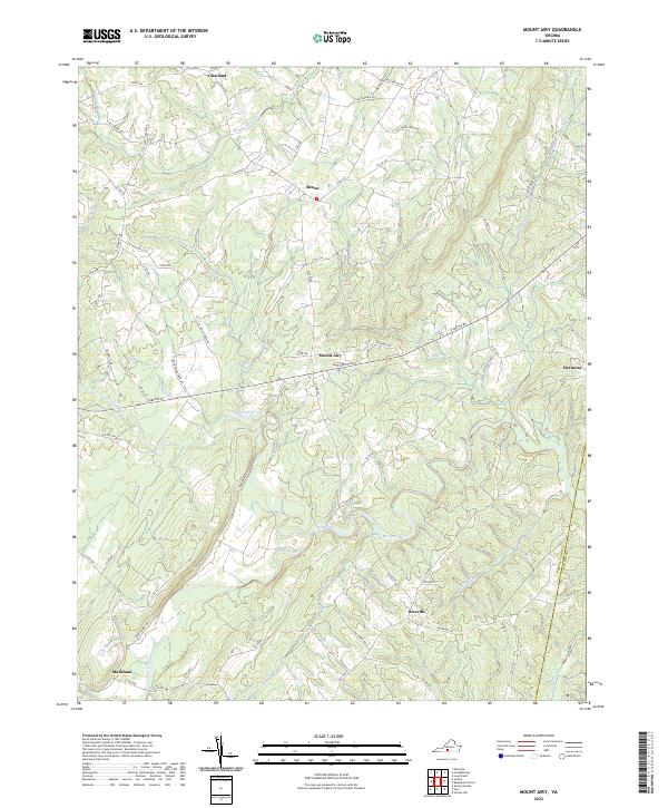 US Topo 7.5-minute map for Mount Airy VA