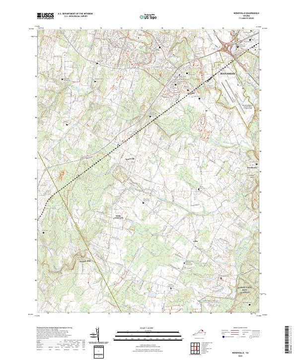 US Topo 7.5-minute map for Nokesville VA