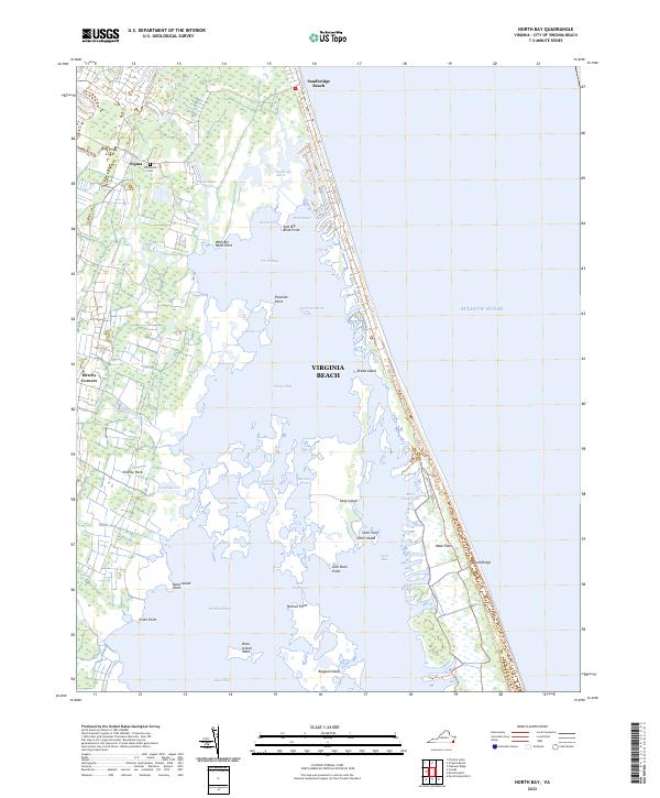 US Topo 7.5-minute map for North Bay VA