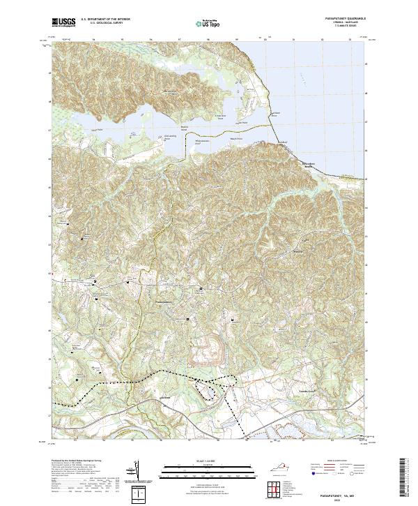 US Topo 7.5-minute map for Passapatanzy VAMD