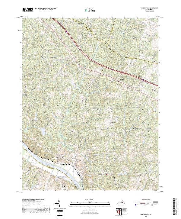 US Topo 7.5-minute map for Perkinsville VA