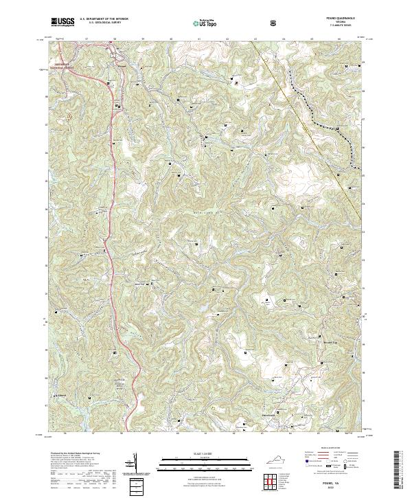 US Topo 7.5-minute map for Pound VA