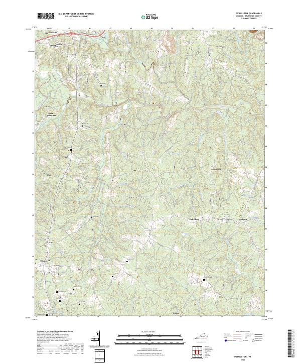 US Topo 7.5-minute map for Powellton VA