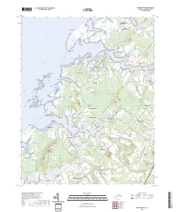 US Topo 7.5-minute map for Pungoteague VA