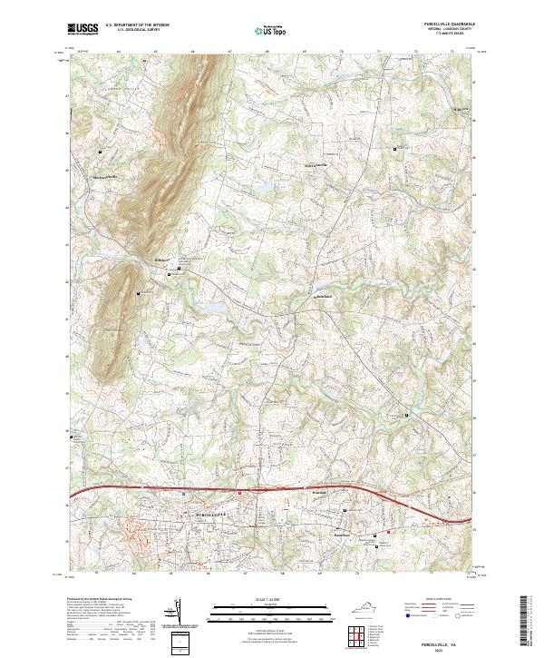 US Topo 7.5-minute map for Purcellville VA