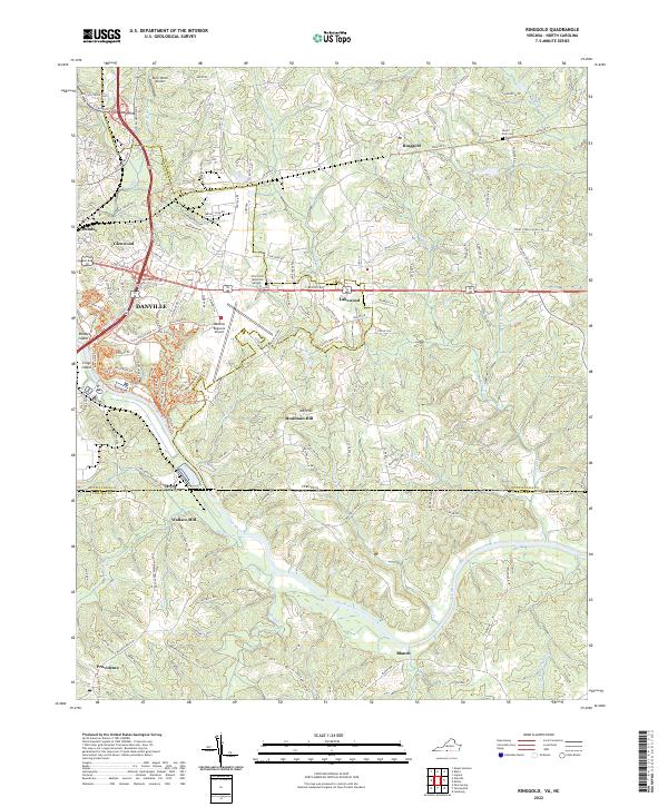 US Topo 7.5-minute map for Ringgold VANC