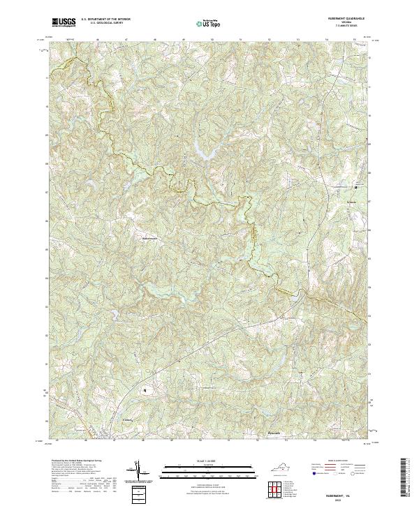 US Topo 7.5-minute map for Rubermont VA