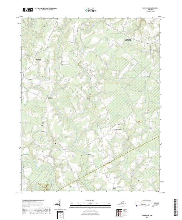 US Topo 7.5-minute map for Runnymede VA