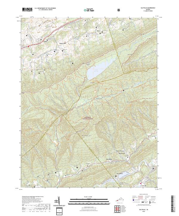 US Topo 7.5-minute map for Saltville VA