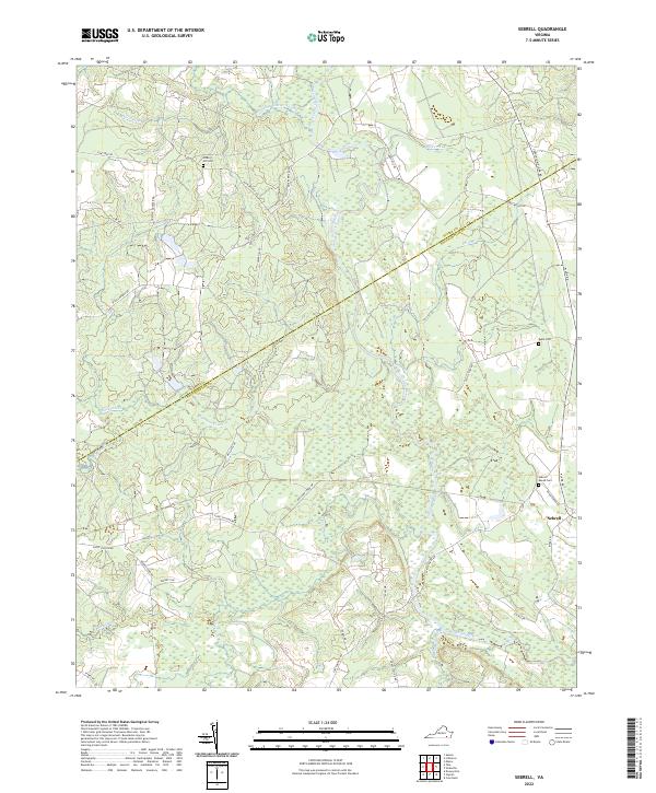 US Topo 7.5-minute map for Sebrell VA