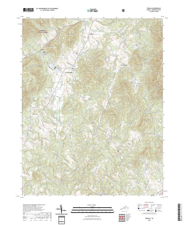 US Topo 7.5-minute map for Sedalia VA