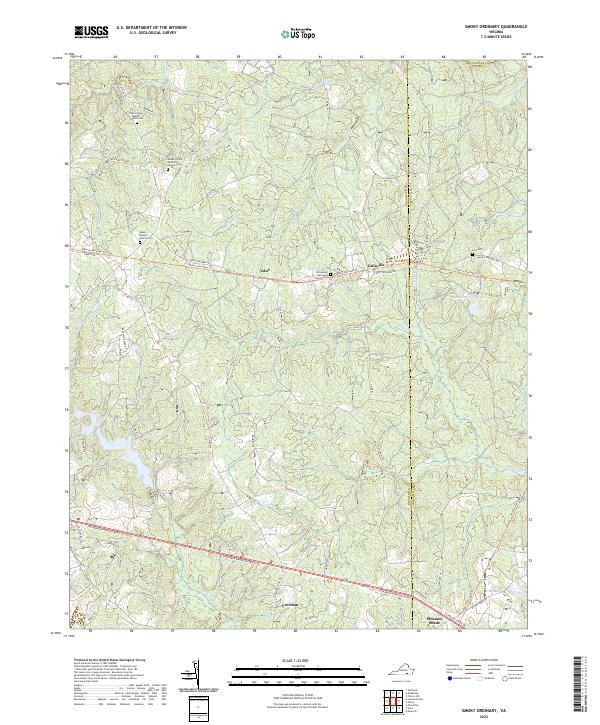 US Topo 7.5-minute map for Smoky Ordinary VA