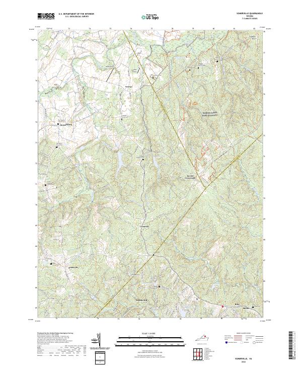 US Topo 7.5-minute map for Somerville VA