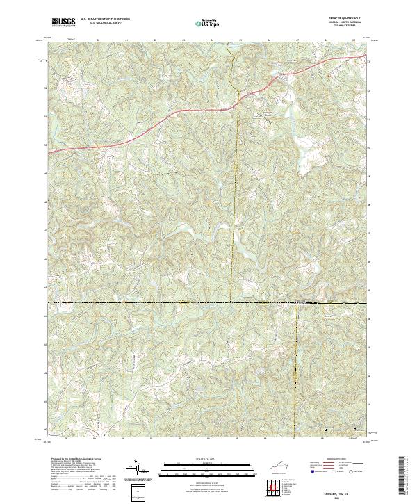 US Topo 7.5-minute map for Spencer VANC