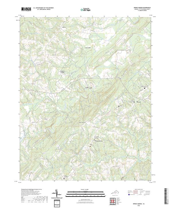 US Topo 7.5-minute map for Spring Garden VA