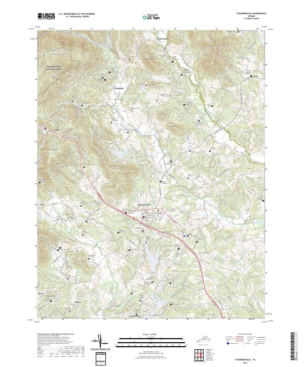 US Topo 7.5-minute map for Stanardsville VA