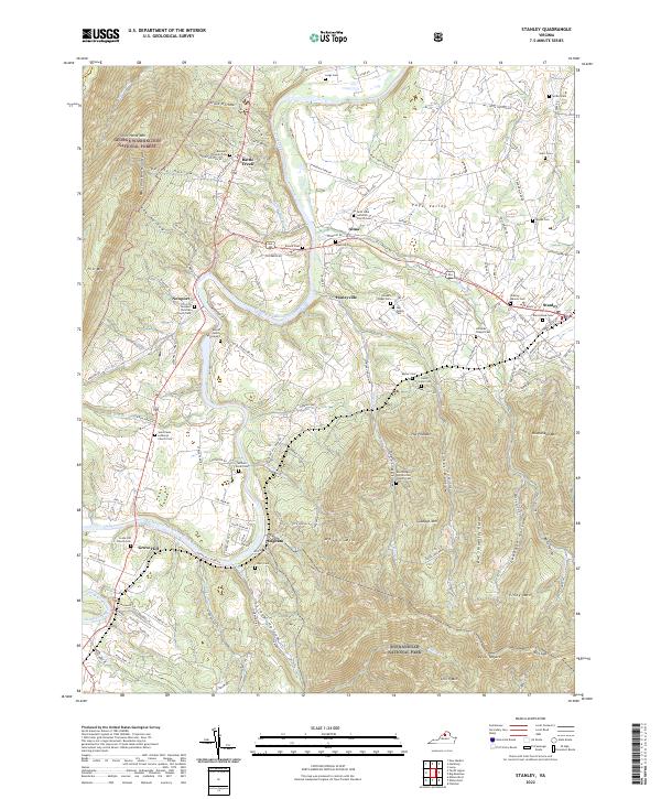 US Topo 7.5-minute map for Stanley VA