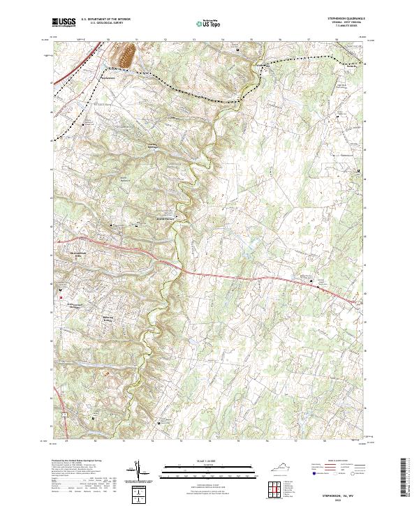 US Topo 7.5-minute map for Stephenson VAWV