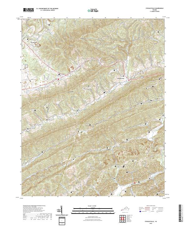 US Topo 7.5-minute map for Stickleyville VA