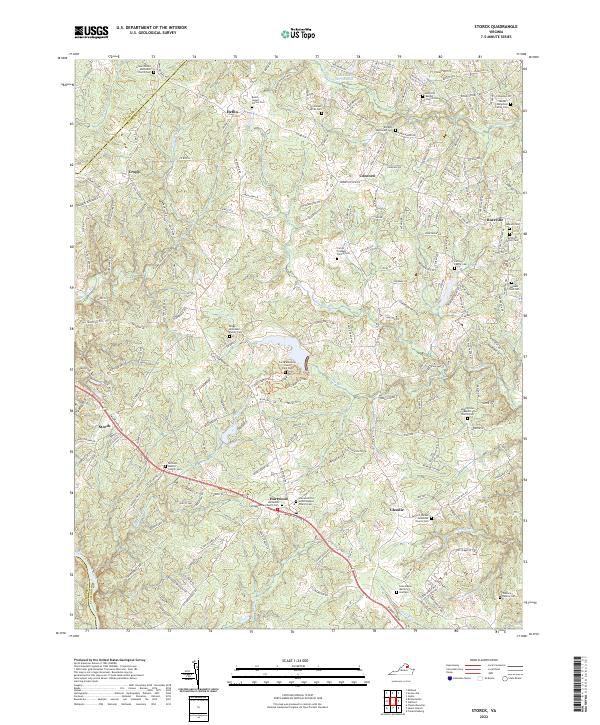 US Topo 7.5-minute map for Storck VA