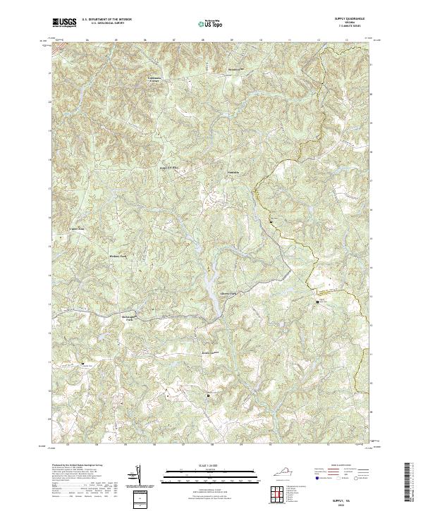 US Topo 7.5-minute map for Supply VA