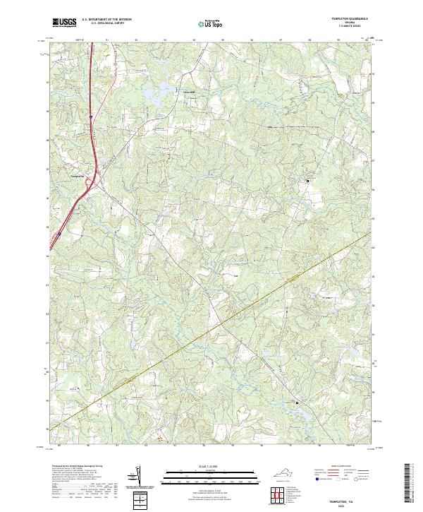 US Topo 7.5-minute map for Templeton VA