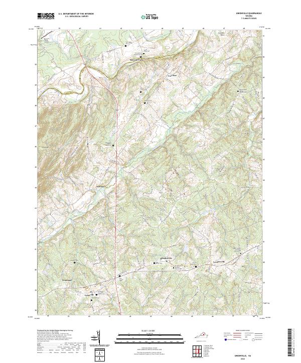 US Topo 7.5-minute map for Unionville VA