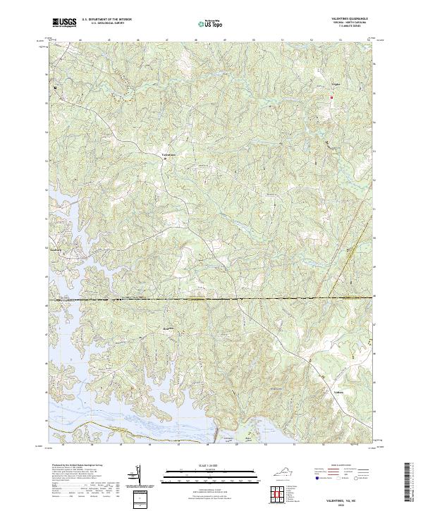 US Topo 7.5-minute map for Valentines VANC