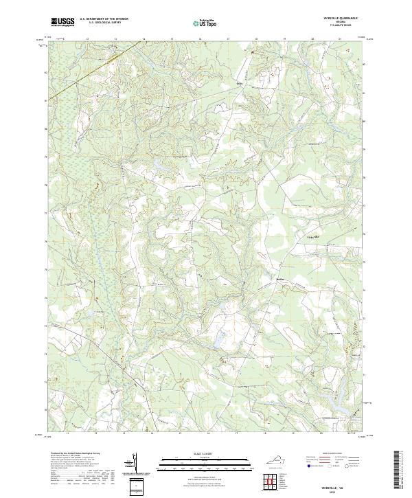 US Topo 7.5-minute map for Vicksville VA