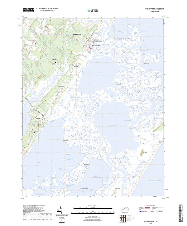 US Topo 7.5-minute map for Wachapreague VA