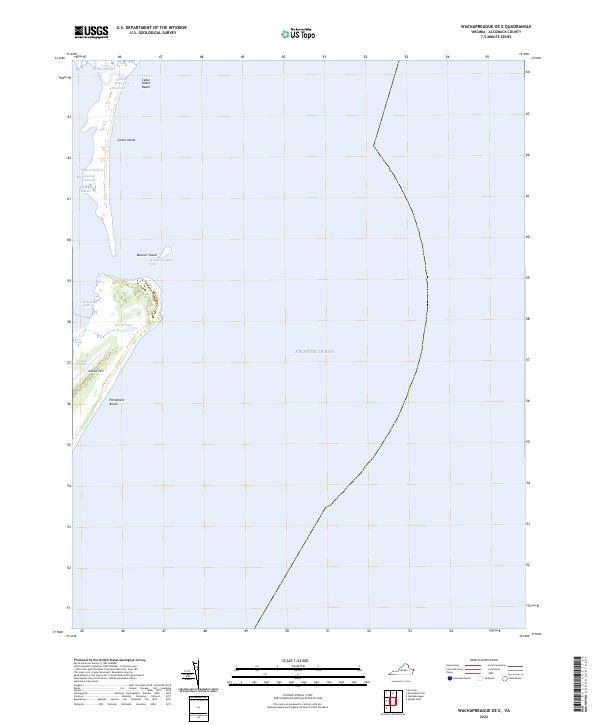 US Topo 7.5-minute map for Wachapreague OE E VA