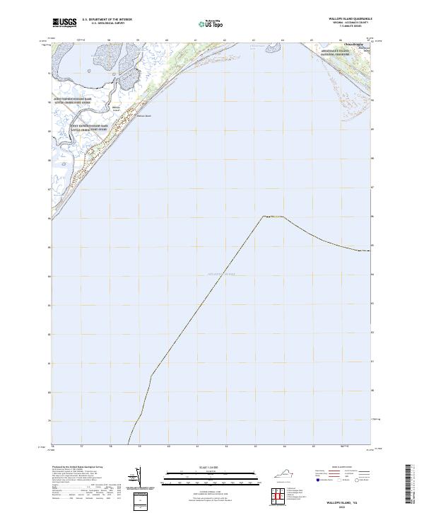 US Topo 7.5-minute map for Wallops Island VA