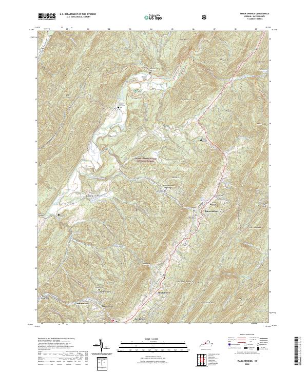 US Topo 7.5-minute map for Warm Springs VA