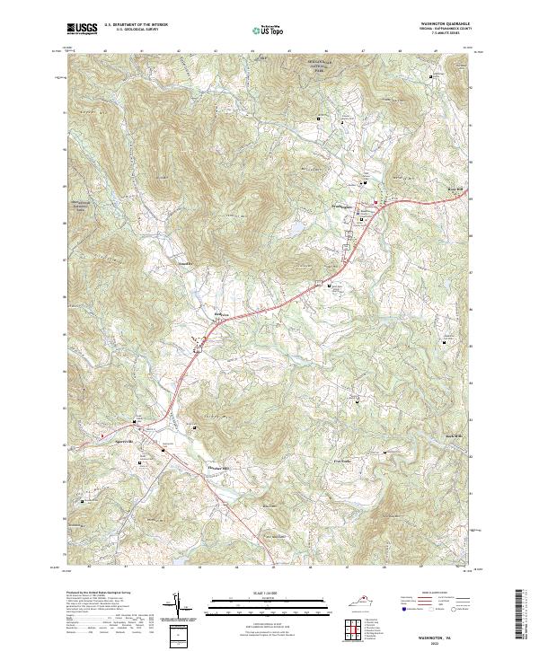 US Topo 7.5-minute map for Washington VA