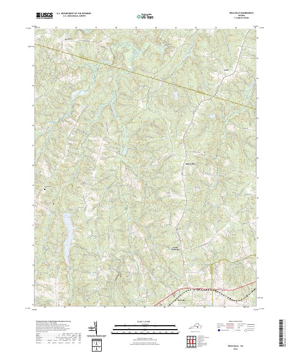 US Topo 7.5-minute map for Wellville VA