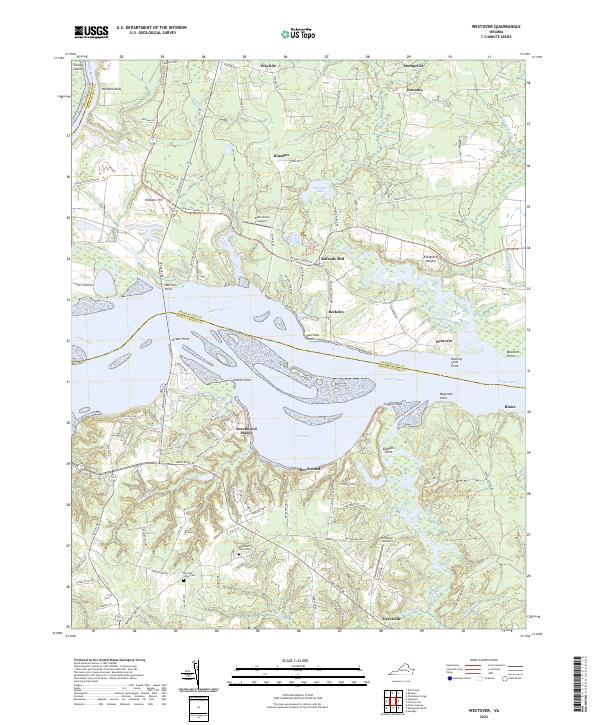 US Topo 7.5-minute map for Westover VA