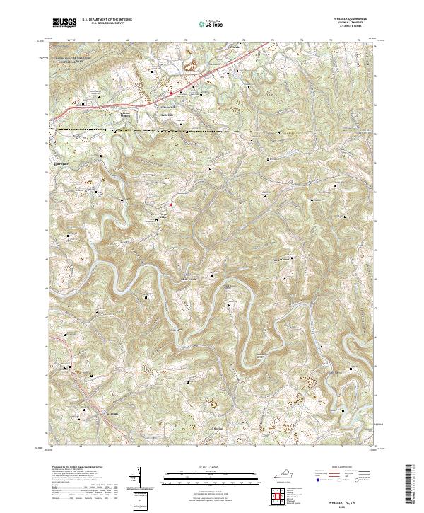 US Topo 7.5-minute map for Wheeler VATN