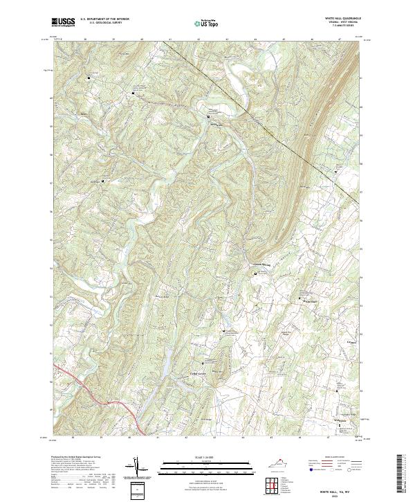 US Topo 7.5-minute map for White Hall VAWV