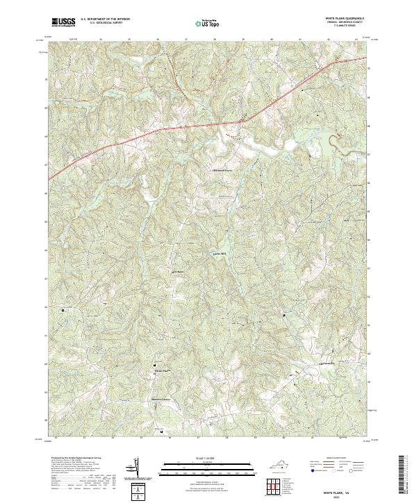 US Topo 7.5-minute map for White Plains VA