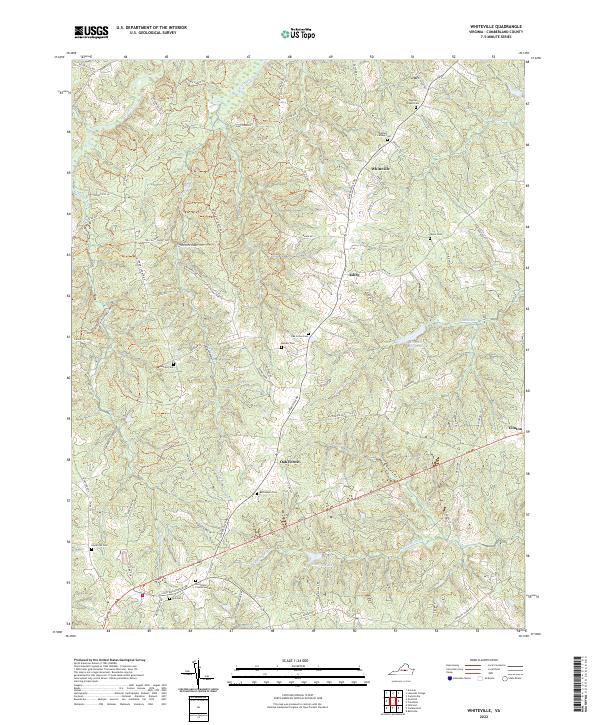 US Topo 7.5-minute map for Whiteville VA