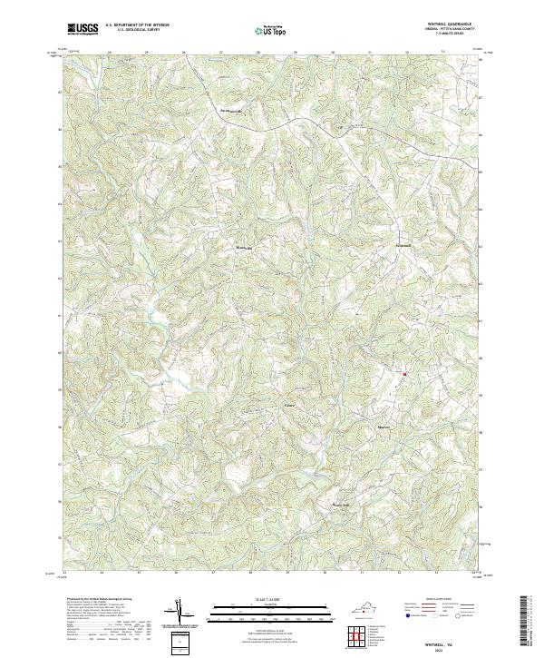 US Topo 7.5-minute map for Whitmell VA