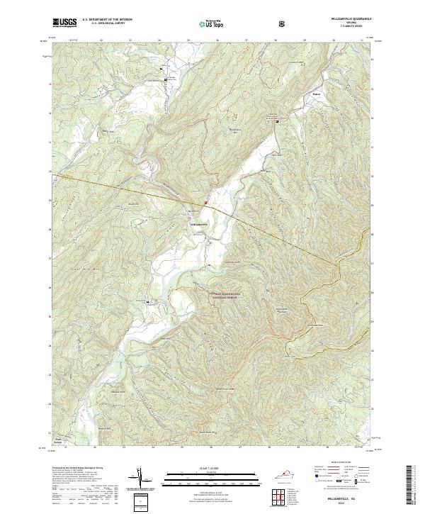 US Topo 7.5-minute map for Williamsville VA