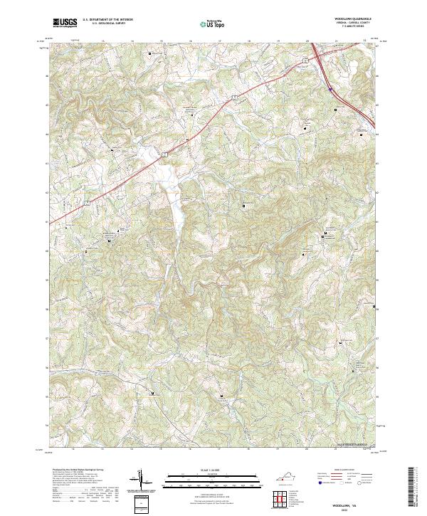 US Topo 7.5-minute map for Woodlawn VA