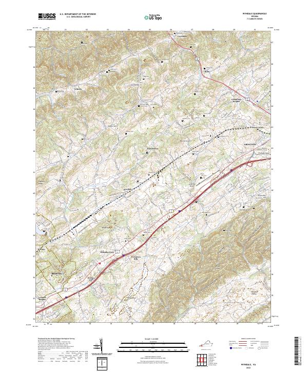 US Topo 7.5-minute map for Wyndale VA