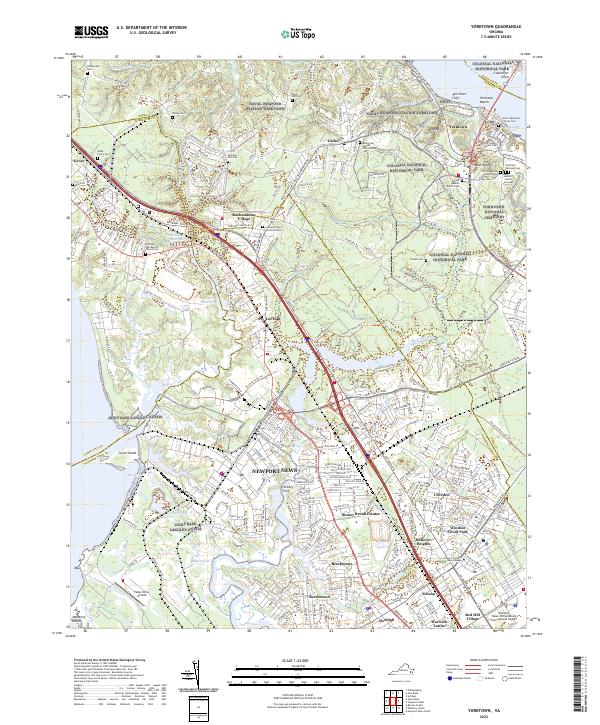 US Topo 7.5-minute map for Yorktown VA