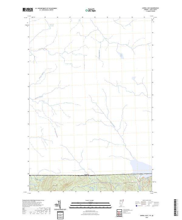 US Topo 7.5-minute map for Averill OE N VTQC