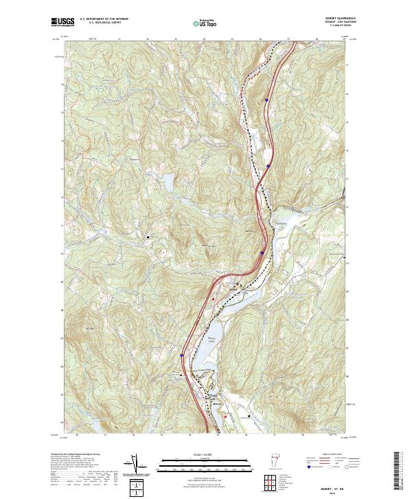 US Topo 7.5-minute map for Barnet VTNH